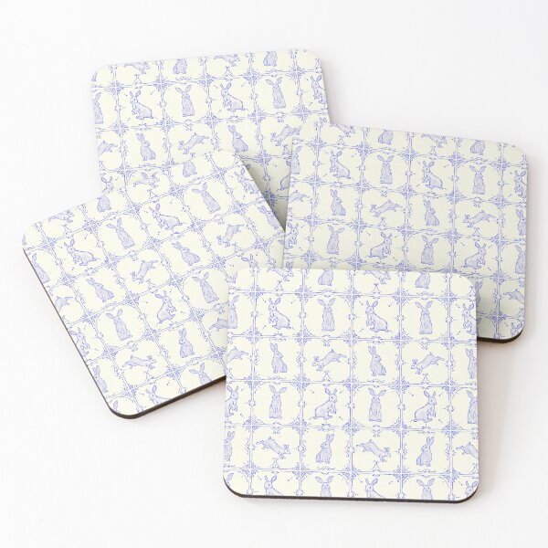 Item preview, Blue Rabbit Ceramic Delft Tiles designed and sold by -Lily-Anne-.