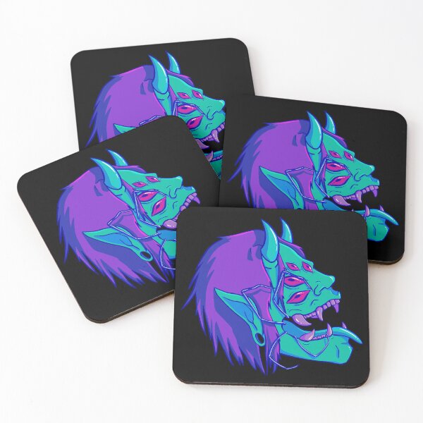 Item preview, Teal Neon Oni designed and sold by ErraticRaccoon.