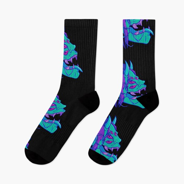 Item preview, Teal Neon Oni designed and sold by ErraticRaccoon.