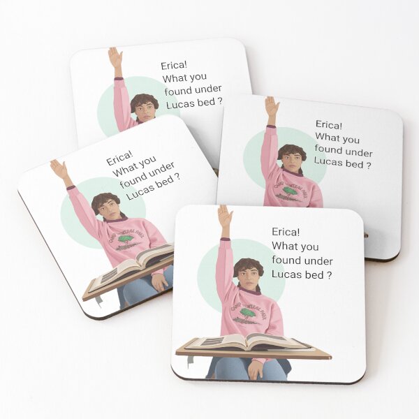 Item preview, Erica what you found under Lucas bed ? Stranger things funny fanart designed and sold by Fandom Universe.