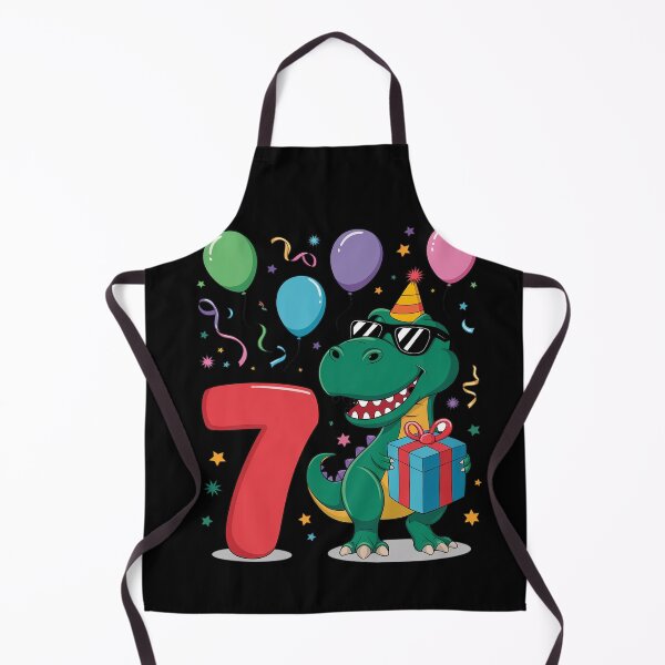 Item preview, 7th Birthday Shirt Boy Dinosaur Happy Bday T-rex Party Kids designed and sold by catsdothingz.