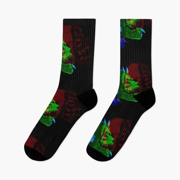 Item preview, Primary Split Neon Oni designed and sold by ErraticRaccoon.