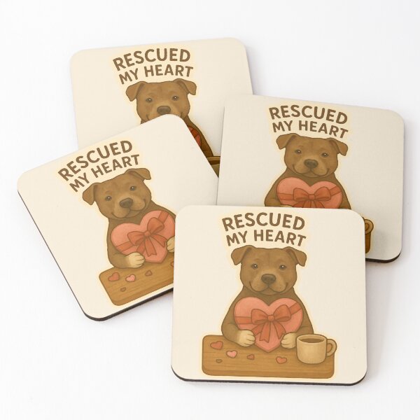 Item preview, Rescued My Heart – Pit Bull Rescue Love  designed and sold by Tiny Joy World.
