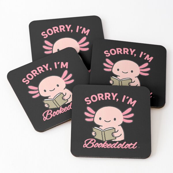 Item preview, Sorry Im Bookedolotl Funny Reading Axolotl designed and sold by DianaCandyce.