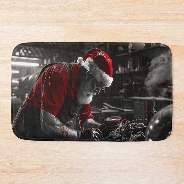 Item preview, Santa Never Stops Working designed and sold by ArgentoArt.