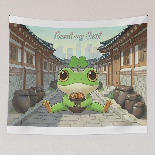 Item preview, Lucky Frog Kimchi Break in Seoul designed and sold by ChipchaOddities.