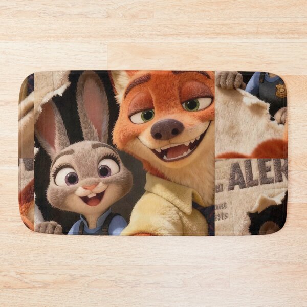 Item preview, Zootopia Fan Art – Judy Hopps & Nick Wilde Cute Duo Illustration designed and sold by KryaArts27.