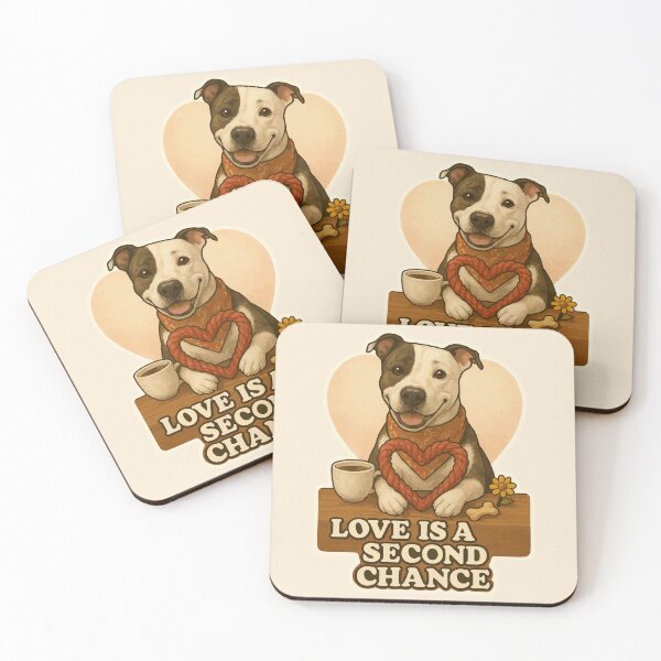 Item preview, Love Is a Second Chance – Rescue Dog Valentine  designed and sold by Tiny Joy World.