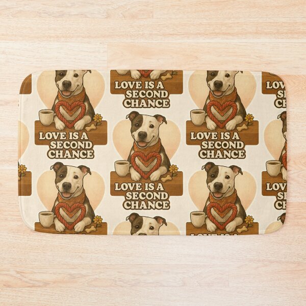 Item preview, Love Is a Second Chance – Rescue Dog Valentine  designed and sold by Tiny Joy World.
