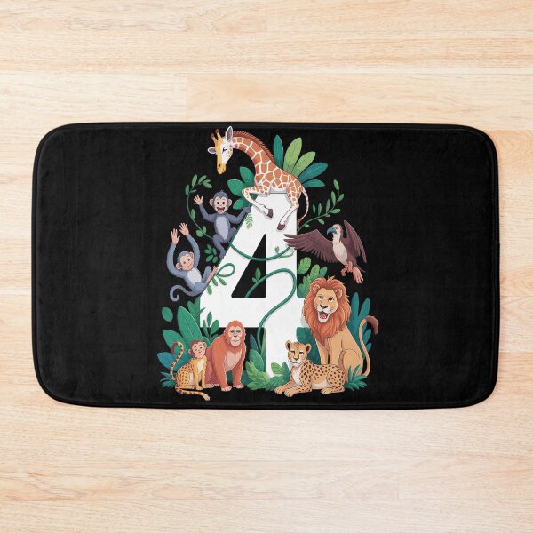 Item preview, 4th Birthday Zoo Jungle Safari 4 Years Old Birthday Kids Boy designed and sold by RonnasJackson.