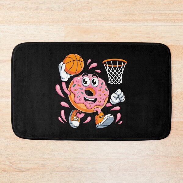 Item preview, Divertido jugador de baloncesto con donuts, mates y aros designed and sold by vaharisanic.