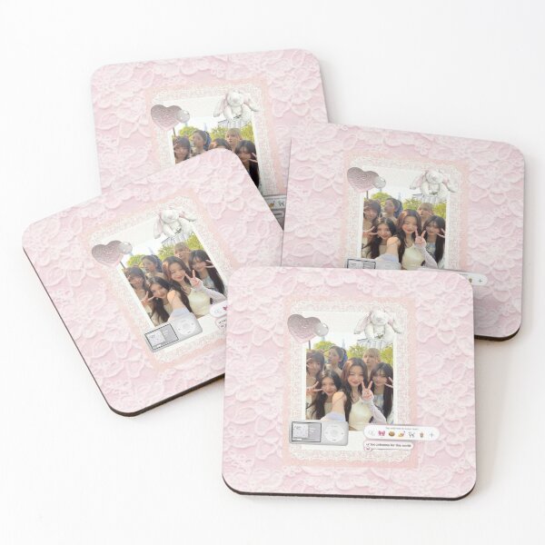 Item preview, IVE Pastel Pink Collage | Girly K-Pop Aesthetic Pattern designed and sold by KryaArts27.