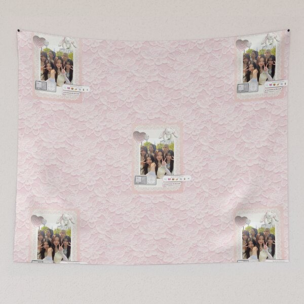 Item preview, IVE Pastel Pink Collage | Girly K-Pop Aesthetic Pattern designed and sold by KryaArts27.