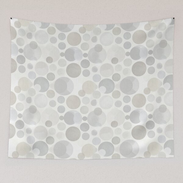 Item preview, Neutral Geometric Circles Pattern • Minimal Abstract Design • Soft Modern Seamless Print designed and sold by baheeya.