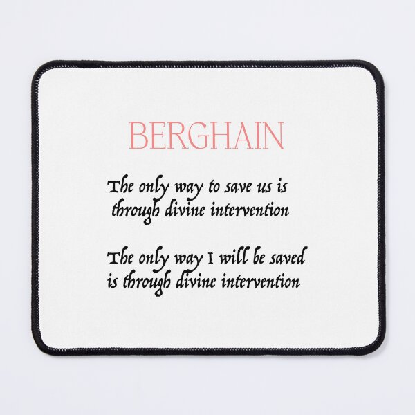 Item preview, Rosalia - Berghain Lyrics  designed and sold by CharlessHodge.