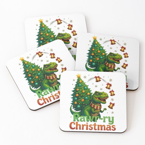 Item preview, Rawr-ry Christmas Dino designed and sold by Robynkie.