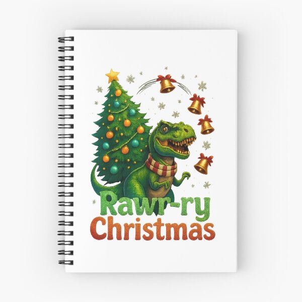 Item preview, Rawr-ry Christmas Dino designed and sold by Robynkie.