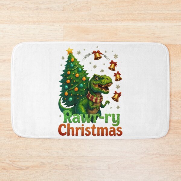 Item preview, Rawr-ry Christmas Dino designed and sold by Robynkie.