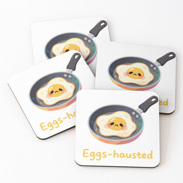Item preview, Eggs-hausted – Tired Fried Egg  designed and sold by MissKoalaJY.