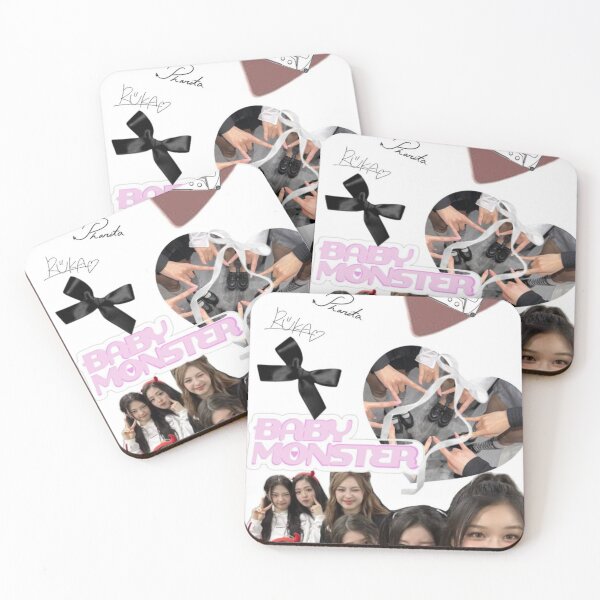 Item preview, K-Pop Inspired Scrapbook Collage – BabyMonster Style Cute Idol Aesthetic designed and sold by KryaArts27.