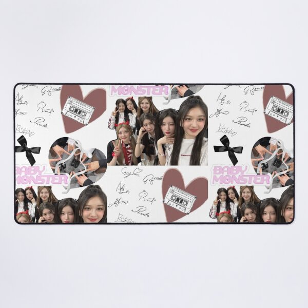 Item preview, K-Pop Inspired Scrapbook Collage – BabyMonster Style Cute Idol Aesthetic designed and sold by KryaArts27.