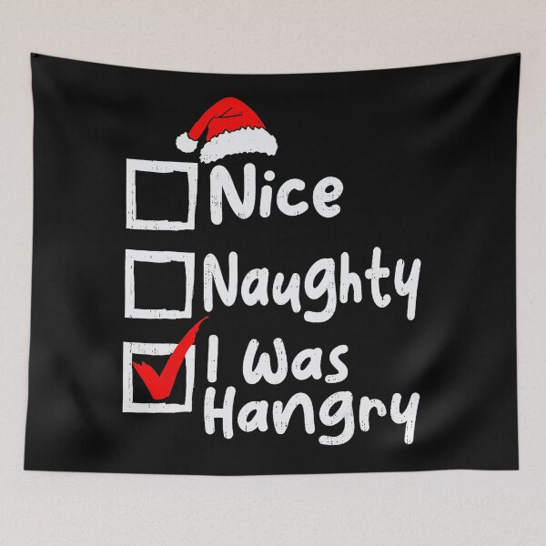 Item preview, Nice Naughty Was Hungry Funny Christmas List Family Matching  designed and sold by JEFDodsonArt.