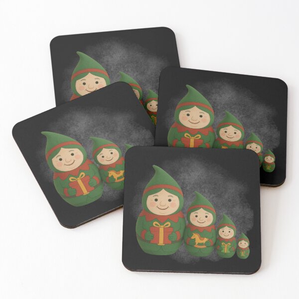 Item preview, Christmas Matryoshka Elves with Gifts designed and sold by Russian101.