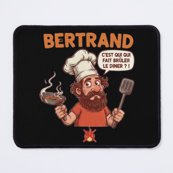 Item preview, Funny Chef T-Shirt (Bertrand) - Burnt Food Humor Gift Idea for Men BBQ King Fail designed and sold by Magounette.