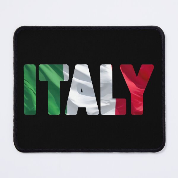 Item preview, ITALY - Flag Flying in Wind cut to Letters Souvenir Sticker Shirt designed and sold by Adam Gormley.