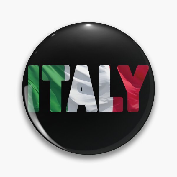 Item preview, ITALY - Flag Flying in Wind cut to Letters Souvenir Sticker Shirt designed and sold by Adam Gormley.
