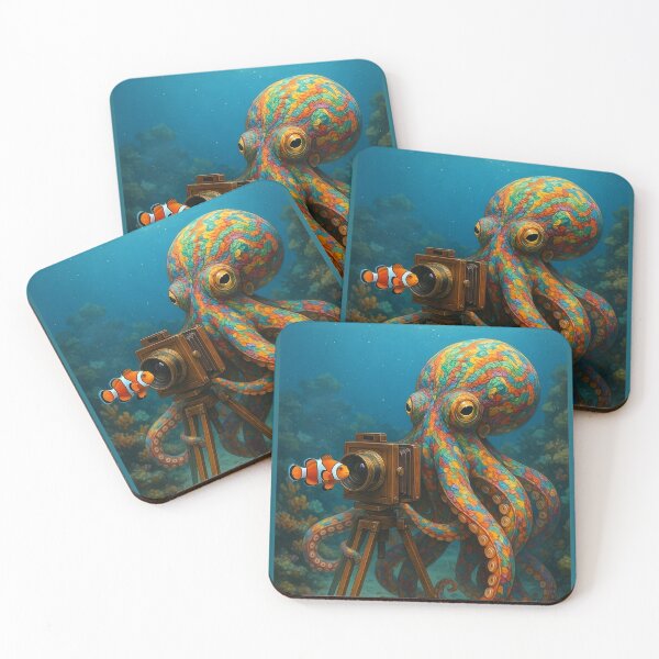 Artikelvorschau, Oktopus fotografiert einen Clownfisch entworfen und verkauft von Tridentulus.