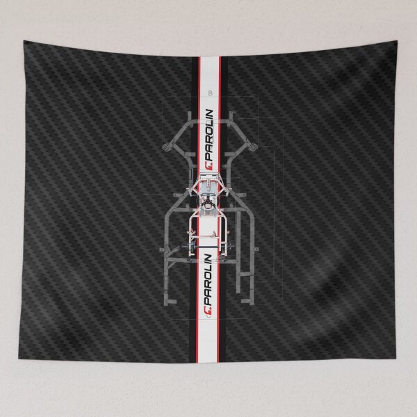 Item preview, Parolin Racing Go Karts - Carbon Fibre Background designed and sold by KartPixel by Pipstar.