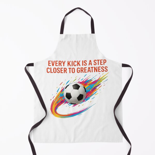 Item preview, Every Kick is a Step Closer to Greatness - Dynamic Soccer Motivation designed and sold by harmandragon04.