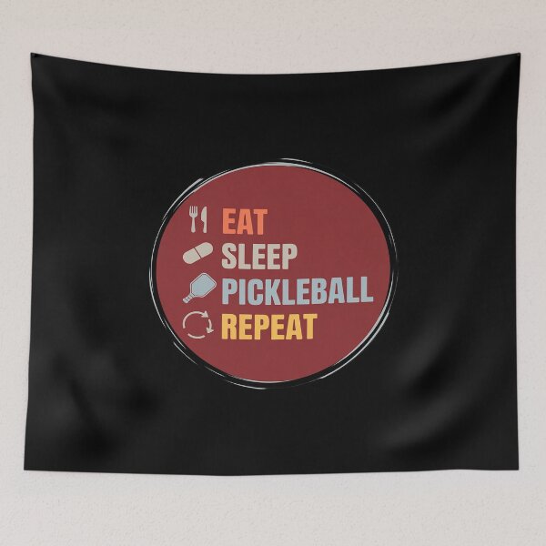 Item preview, Pickleball Quote, Eat Sleep Pickleball Repeat designed and sold by ToggleBet.