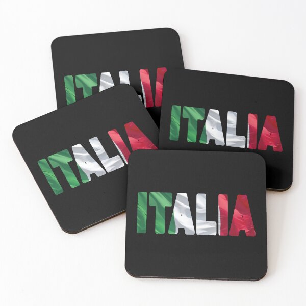 Item preview, ITALIA - Flag Flying in Wind cut to Letters Souvenir Sticker Shirt designed and sold by Adam Gormley.