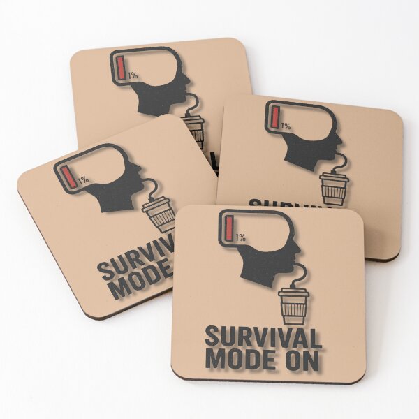 Item preview, Survival Mode On – Funny Parenting Coffee Design designed and sold by MadeInNapTime.