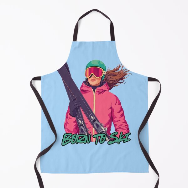 Item preview, Born to Ski Illustration | Bold Winter Sports Art designed and sold by SimplyJasper.