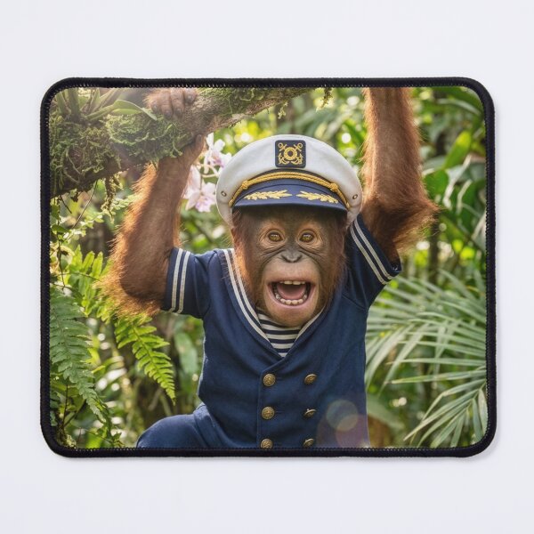 Item preview, Orangutan Naval Captain designed and sold by Tridentulus.
