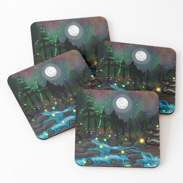 Item preview, landscape : Moonlit Enchanted Creek designed and sold by AENAcharms.
