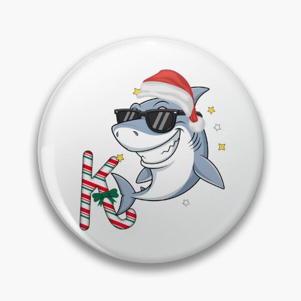 Item preview, Christmas Shark With Candy – Funny Festive Ocean Art” designed and sold by Fouziaart08.