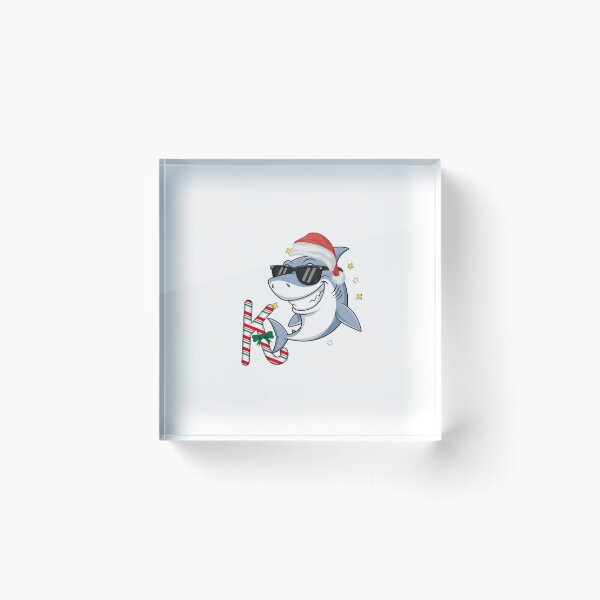 Item preview, Christmas Shark With Candy – Funny Festive Ocean Art” designed and sold by Fouziaart08.