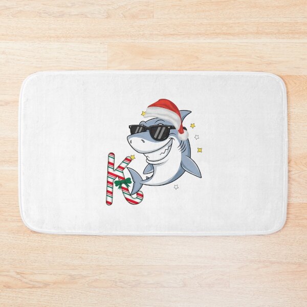 Item preview, Christmas Shark With Candy – Funny Festive Ocean Art” designed and sold by Fouziaart08.