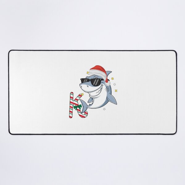 Item preview, Christmas Shark With Candy – Funny Festive Ocean Art” designed and sold by Fouziaart08.