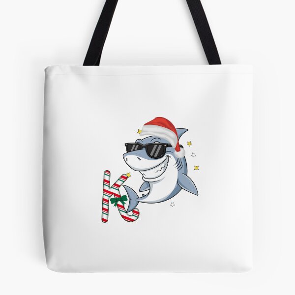 Item preview, Christmas Shark With Candy – Funny Festive Ocean Art” designed and sold by Fouziaart08.