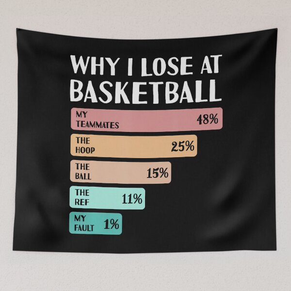 Item preview, Funny Why I Lose At Basketball designed and sold by CeliaApril.