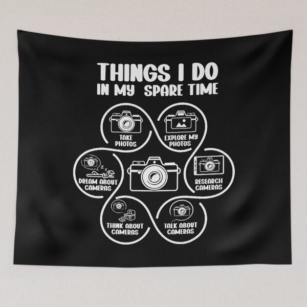 Item preview, Things I Do In My Spare Time Funny Photographer Camera Lover designed and sold by malhanasbih.