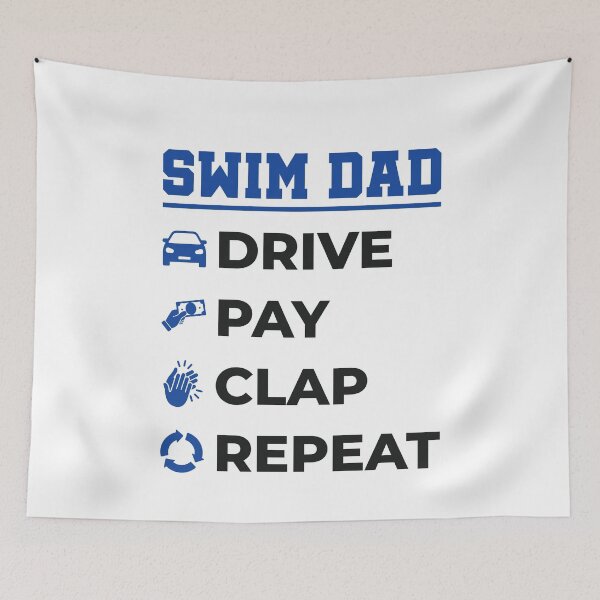 Item preview, Swim Dad Drive Pay Clap Repeat designed and sold by jaygo.