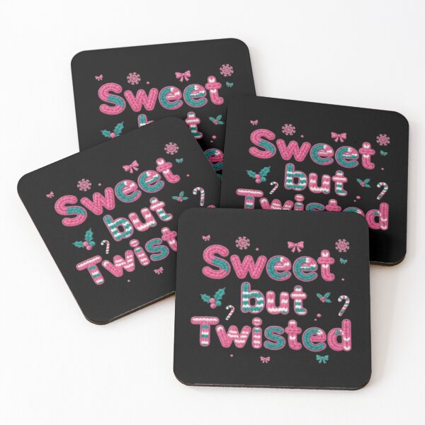Item preview, Sweet But Twisted Christmas Knitted Lettering Design designed and sold by EverlaPrints.