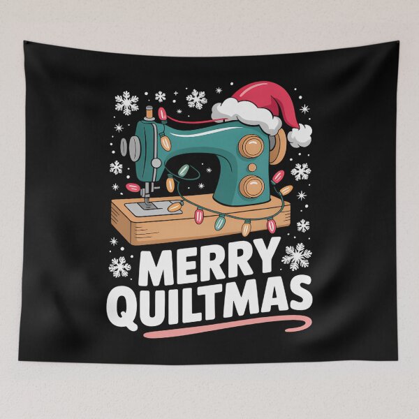 Item preview, Merry Quiltmas Sewing Machine designed and sold by malhanasbih.