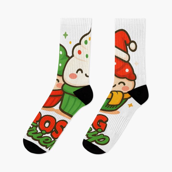 Item preview, Cute Kawaii Christmas Cupcakes – Frosting & Friendship Holiday Design designed and sold by Parallel Fold.